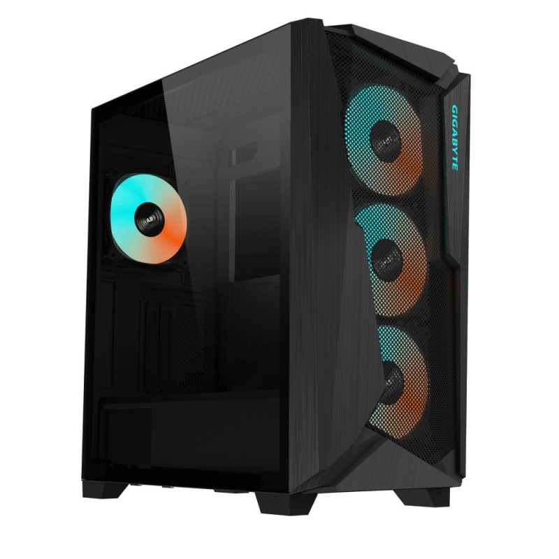 GIGABYTE GB-C301G-TYPE-C-V2 Midi Tower Gaming Gehäuse mit Sichtfenster